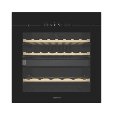 De Dietrich beépíthető borhűtő, 59x59,5 cm, 36 palack, fekete