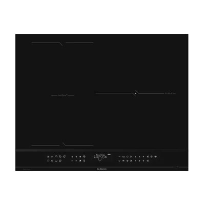 De Dietrich indukciós főzőlap, 65 cm, 3 zóna (1 horiZone), LCD, infinite black