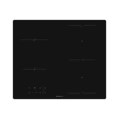 De Dietrich üvegkerámia főzőlap, 60 cm, 4 zóna (1 VitroTech zóna), fekete