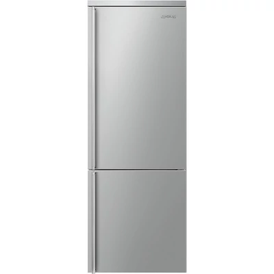 SMEG SZABADONÁLLÓ HŰTŐ ÉS FAGYASZTÓ, Classic design, 70x90 cm, jobb oldali pántok, inox