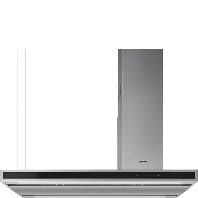 SMEG UNIVERSALE design függesztett páraelszívó, 120 cm, inox, LED