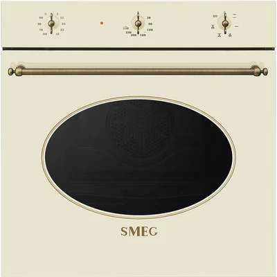 SMEG HŐLÉGKEVERÉSES SÜTŐ, Colonial design, 60 cm, analóg, bézs