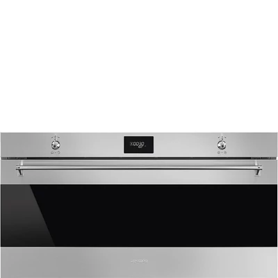 SMEG PIROLITIKUS HŐLÉGKEVERÉSES XL SÜTŐ, Classica design, 90x47,5 cm, CS LCD, inox