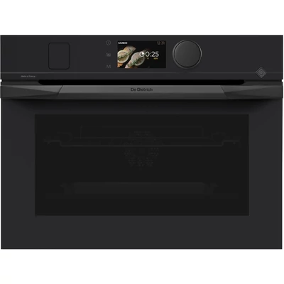 De Dietrich kompakt kombinált pirolitikus gőzsütő, 40 l, 18 funkció, 106 auto recept, TFT, master black