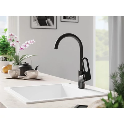 Laveo TIERRA álló csaptelep, fekete