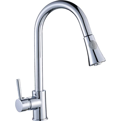 Laveo DARU Kihúzható zuhanyváltós csaptelep, króm