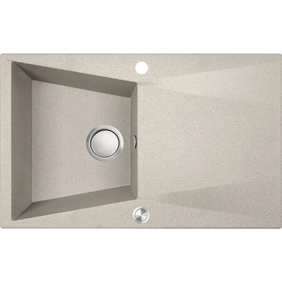 Laveo GRENADA csepptálcás bézs mosogató automata dugókiemelős, helytakarékos szifonnal