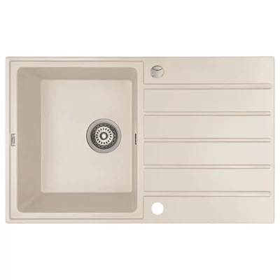 LAVEO MARGARITA csepptálcás jázmin mosogató automata dugókiemelős, helytakarékos szifonnal