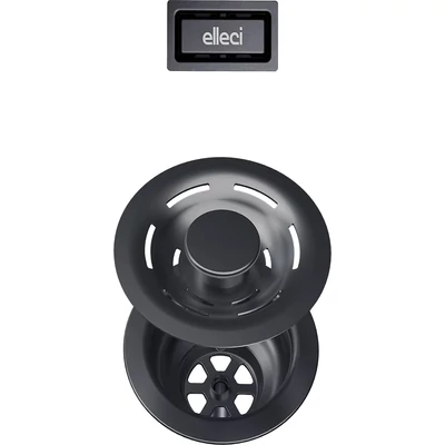 ELLECI - FLOW-PRO szűrő és négyzetes túlfolyó egymedencés mosogatókhoz - fegyveracél