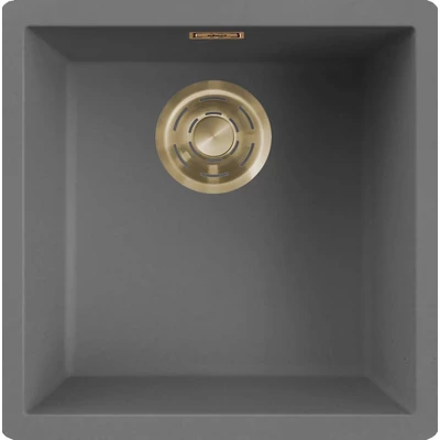 ELLECI - Mosogatótálca Zen-F 102 K99 Concrete arany tartozékokkal