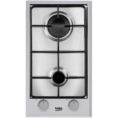 Beko HDCG 32220 SX ezüst,beépíthető, gáz, főzőzóna: 2, beépíthető méret: 27cm, főzőlap