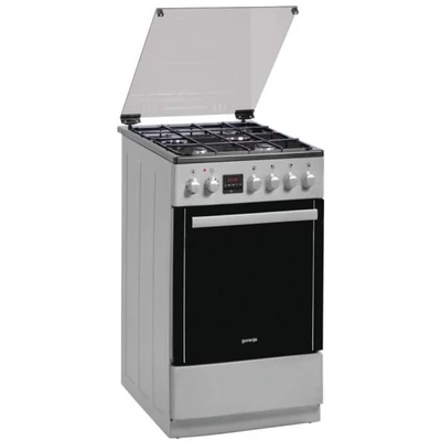 Gorenje K 5352 SH fehér, szabadonálló, gáz, kombinált, főzőzóna: 4, sütő:70L, grill, tűzhely