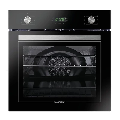 Candy FCT615NXL fekete, beépíthető, sütőtér: 65L, légkeverés, hidrolitikus, sütő