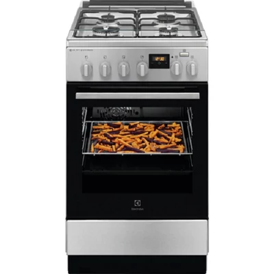 Electrolux LKK560208X inox, szabadonálló, gáz, kombinált, főzőzóna: 4, sütő:58L, grill, tűzhely