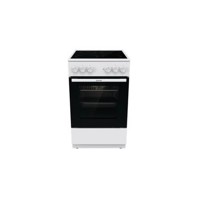 Gorenje GEC5A41WG fehér, szabadonálló, kerámialapos, elektromos, főzőzóna: 4, sütő:62L, grill, tűzhely