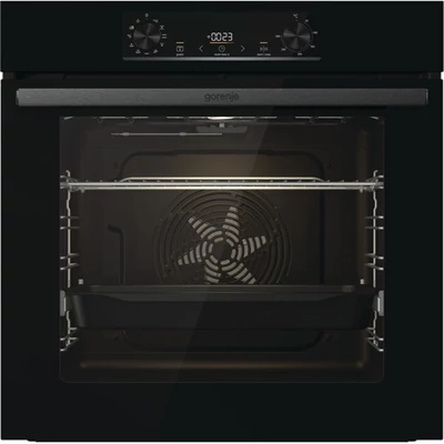 Gorenje BO6735E05B fekete, beépíthető, sütőtér: 77L, grill, légkeverés, hidrolitikus, sütő