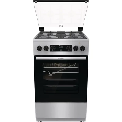 Gorenje GKS5C70XF inox, szabadonálló, gáz, kombinált, főzőzóna: 4, sütő:70L, grill, tűzhely