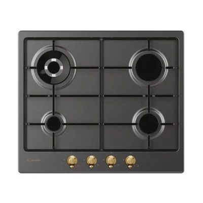 Candy CHW6BR4WGTGH fekete, beépíthető, gáz, főzőzóna: 3 +1 wok égőfej, beépíthető méret: 56cm, főzőlap