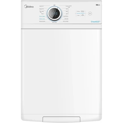 Midea MF100T80B/W-HU fehér, felültöltős, max.1250ford., 8 kg, mosógép