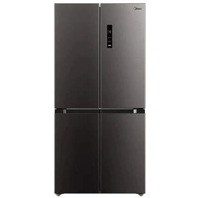 Midea MDRF632FIE28 fekete, négyajtós, Hűtő:305L, Fagyasztó:169L, No frost hűtőszekrény