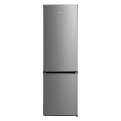 Midea MERB276FGE02A inox, alulfagyasztós, Hűtő:199L, Fagyasztó:71L, No frost hűtőszekrény