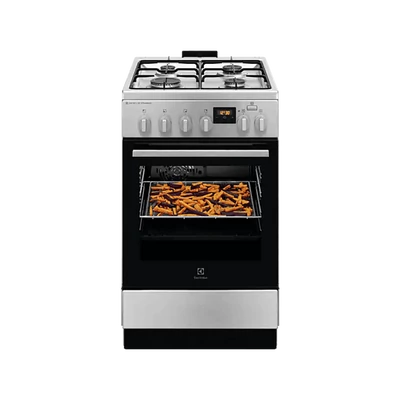 Electrolux LKK560232X Inox, szabadonálló, gáz, kombinált, főzőzóna: 4, sütő:58L, grill, tűzhely
