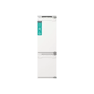 Gorenje NRKI517E62WF fehér, alulfagyasztós, beépíthető, Hűtő:176L, Fagyasztó:76L, No frost hűtőszekrény
