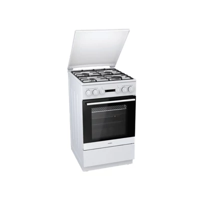Mora K 363 BW fehér, szabadonálló, gáz, kombinált, főzőzóna: 4, sütő:62L, grill, tűzhely