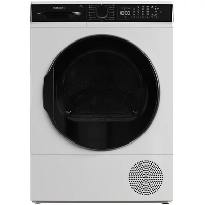 De Dietrich szabadonálló szárítógép, 60 cm, fehér, fekete ajtó és vezérlőpanel, elöltöltős, 9 kg, A+++ energiao.