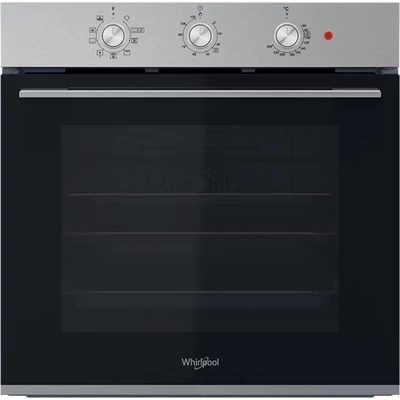 Whirlpool OMK38HU0X inox-fekete, beépíthető, sütőtér: 71 liter, grill, légkeverés sütő