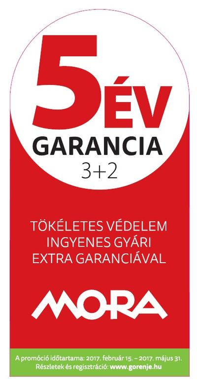 Mora 5 év garancia