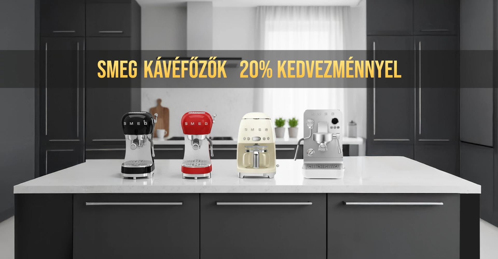 SMEG kávéfőző gép akció